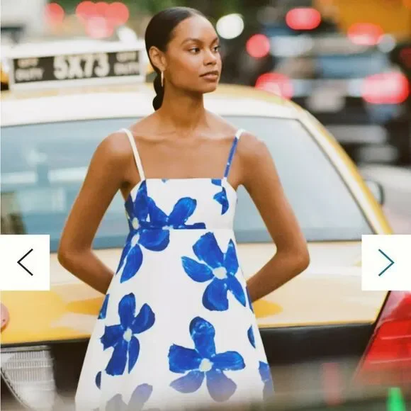 Anthropologie SAU LEE Lucia Square-Neck Satin Maxi Dress - Picture 2 of 11